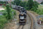 NS 7149 leads train 349 at Boylan to a meet with train 350